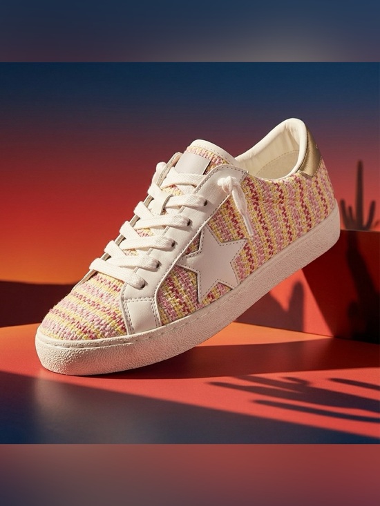 Vintage Havana Shoes - Vintage Havana Carla Tweed Sneakers Women’s 7.5 Multicolor Fashion Trainers NIB